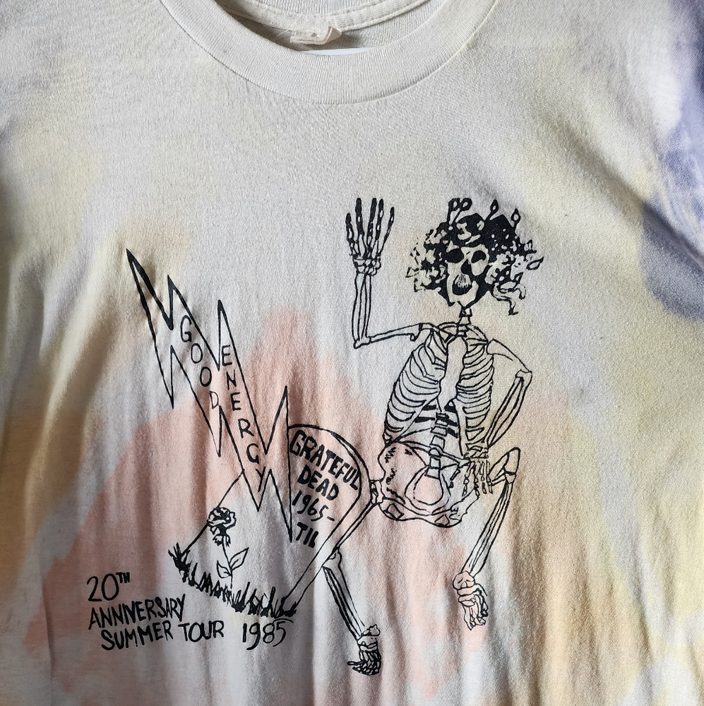 VINTAGE GRATEFUL DEAD 1985 20TH ANNIVERSARY SUMMER TOUR XL TSHIRT